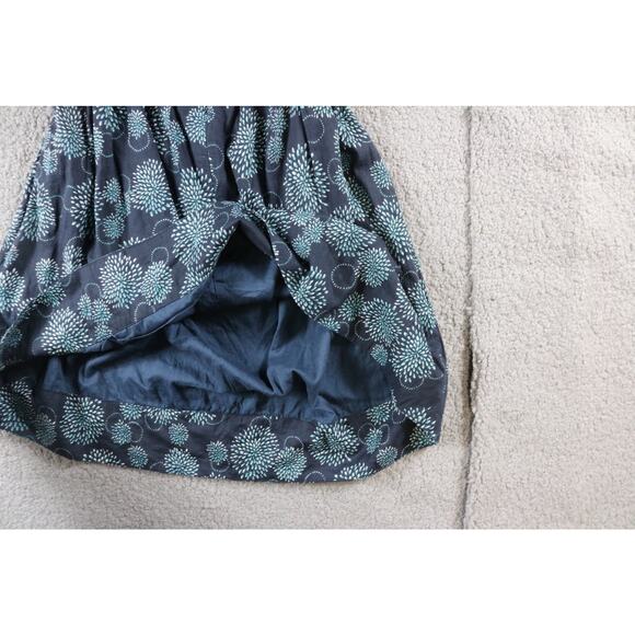 Karina Grimaldi Dress Medium Floral Print Lined Puff Sleeve Cut out Mini - Picture 6 of 8